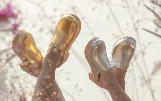 How to style: Metallic clogs in Silver and Gold