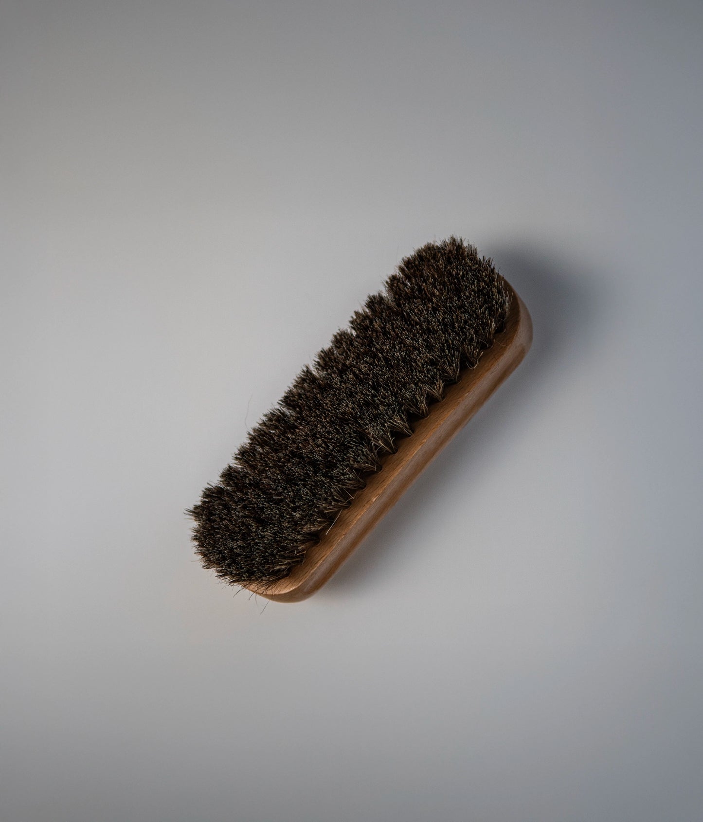 Horsehair shoe brush