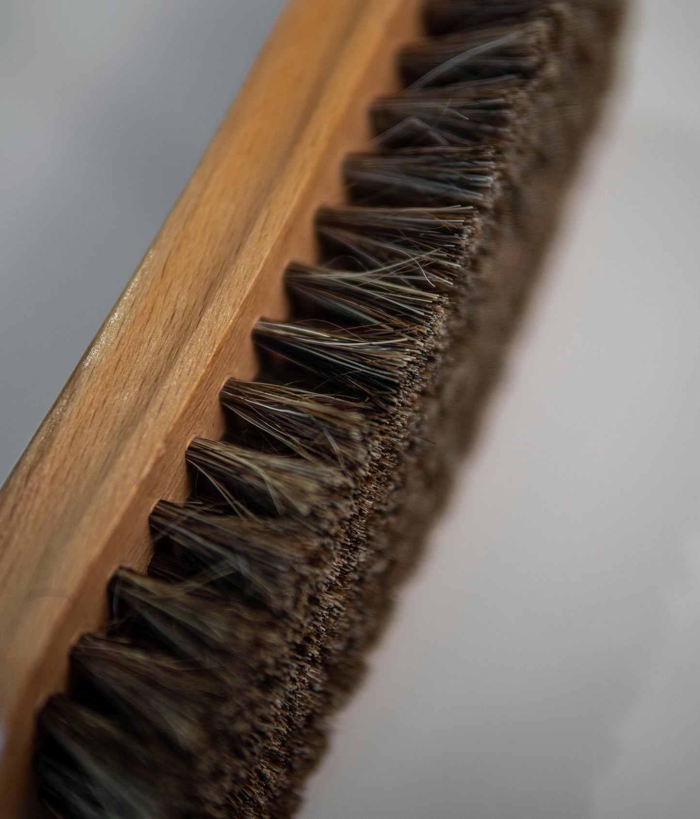 Horsehair shoe brush