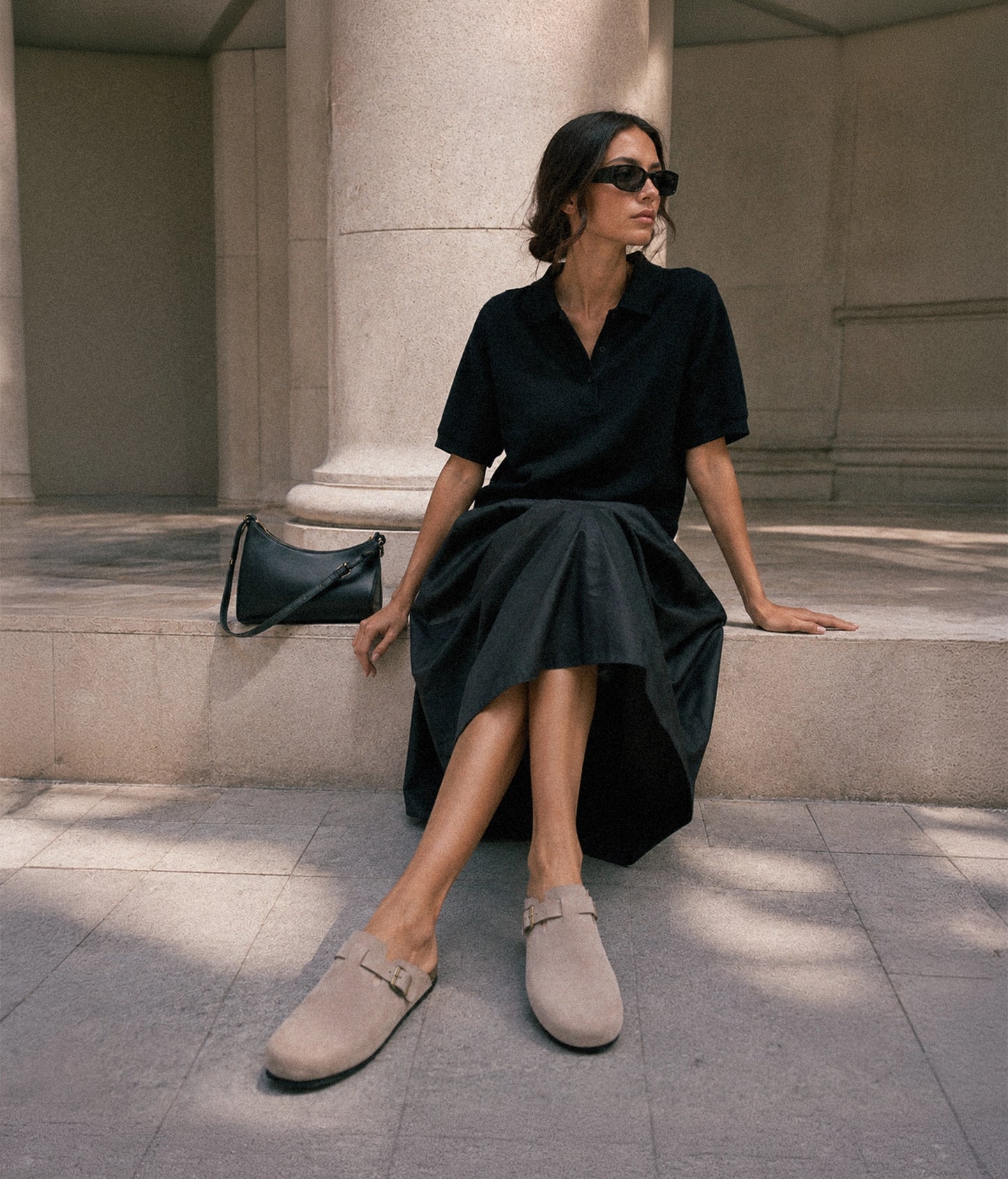 Toledo closed-toe cork sandal
